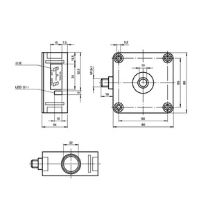 Sensor de control ultrasónico de larga distancia, sensor de medición de nivel ultrasónico de tanque de agua con salida analógica 0-10V 4-20ma - Product Image 5