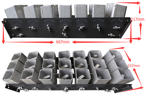 1.2 inch khung nhôm vữa Kệ 20 shot duy nhất bắn có thể điều chỉnh góc pháo hoa hiển thị vỏ pháo pháo hoa - Product Image 6