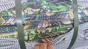 ACI contenitore Stock prezzo di fabbrica grado B Coupon singolo africano stampa a cera 100% poliestere Java Ankara Pagne Hollandais 6 iarde