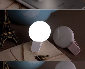 Mini Q LED Selfie halka ışık USB şarj edilebilir akıllı telefon için telefonda klip fotoğraf kamera Video kız ışık yapar - Product Image 5