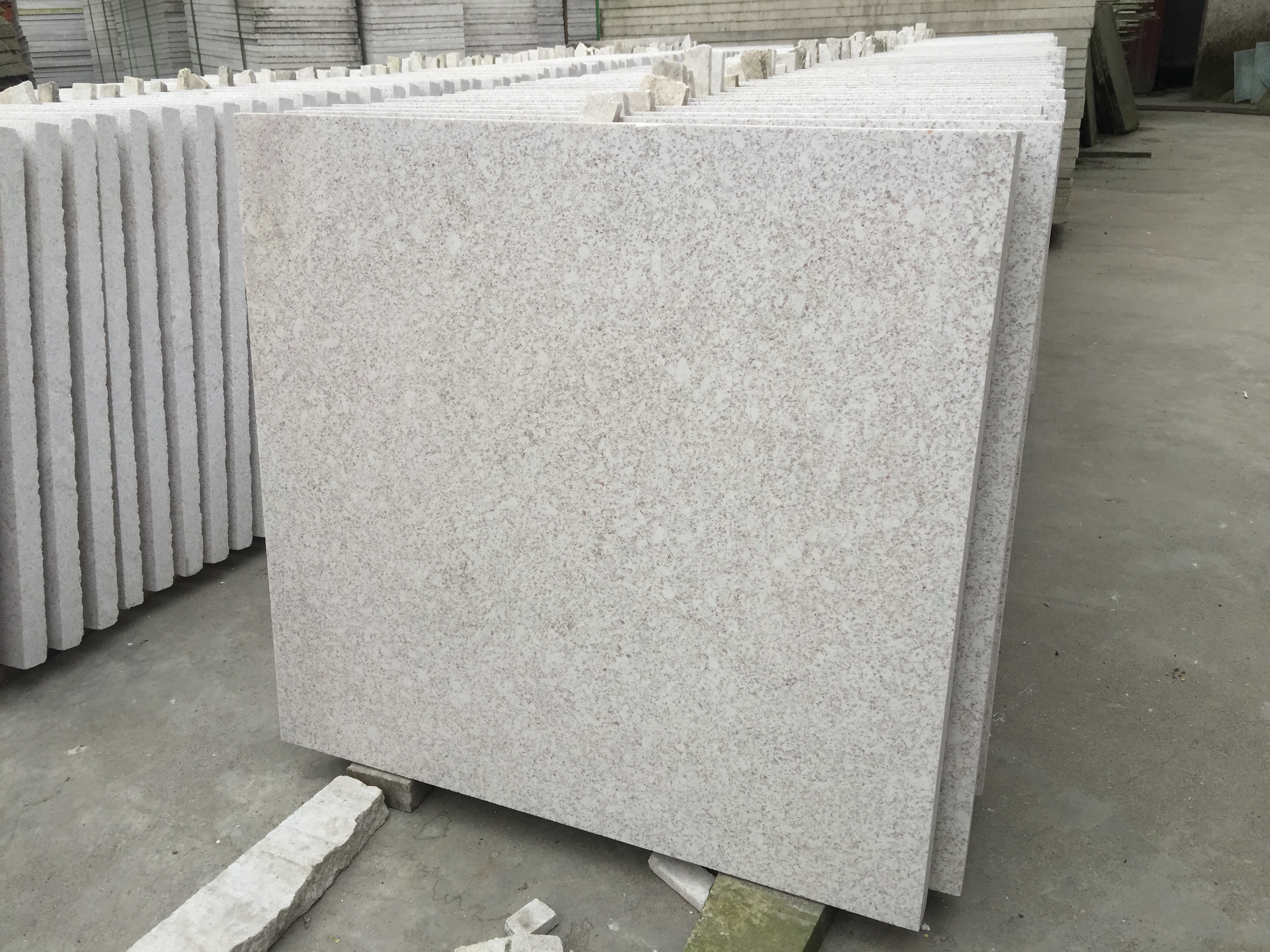 pearl white granite big slab cut to size tiles Countertop bathroom vanitytop