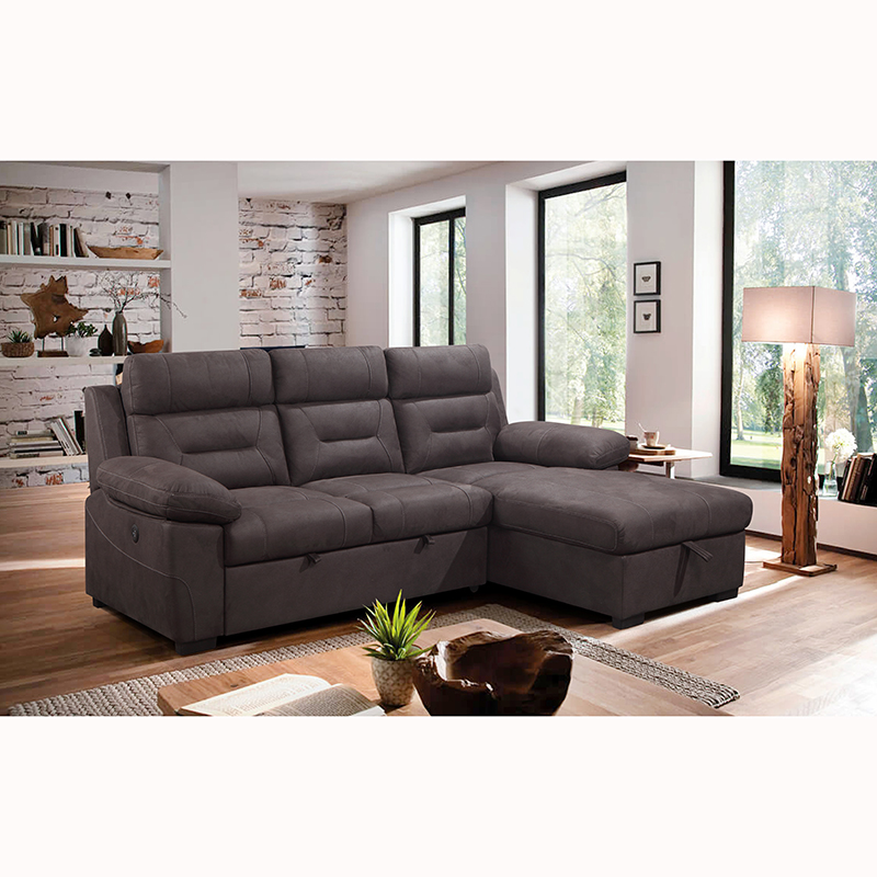 Hot sale new modern living room with pull out sectionals sofa cum bed