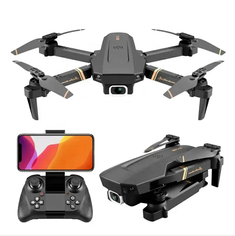 V4 RC Drone 4K 1080P HD caméra grand Angle WiFi Fpv double caméra pliable quadricoptère Drone de Transmission en temps réel