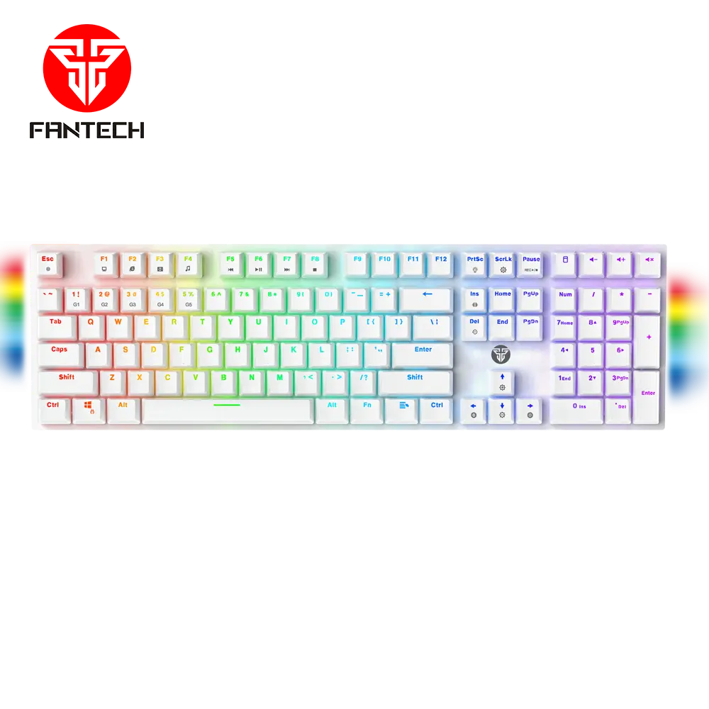 FANTECH MK855RGB MAXFIT 도매 무선 유선 교환 유형 C 탈착식 108 키 블랙 게임용 기계식 키보드