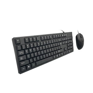 Kit combinado de ratón y teclado para ordenador/PC de oficina con cable USB básico, diseño personalizado de 104/105 teclas, Venta caliente - Product Image 1