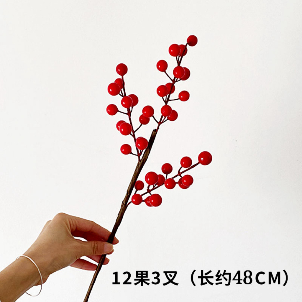 12 fruits avec 3 branches (gros fruits 1,4-1,5 cm)