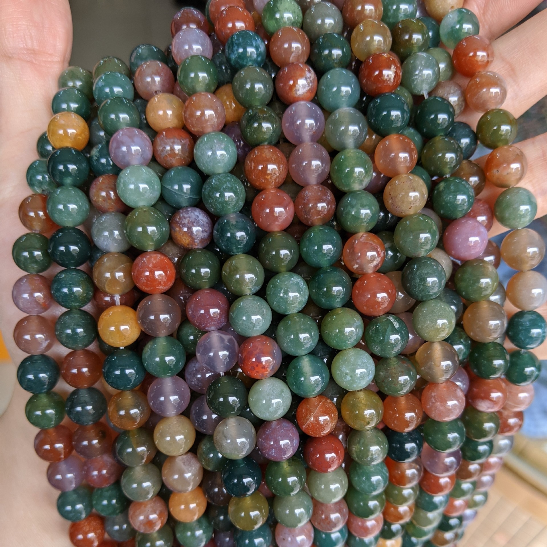 Rainbow Fancy Jasper 6mm (around 60-63 bead)