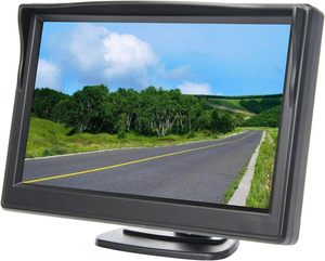 5 pollici TFT LCD auto colore Monitor posteriore schermo per parcheggio telecamera di retroguardia con 2 staffa opzionale con attacco ventose - Product Image 1
