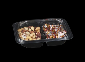 Geri dönüşümlü PET malzeme tek kullanımlık ambalaj kutusu kapak meyve sebze depolama kabartmalı baskı gıda plastik ambalaj - Product Image 6