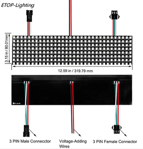 WS2812b Bildschirm digital Flexible LED Pixel DC5v adressierbar 16x16 8x8 8x32 LED-Bildschirm matrix