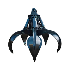 Máy xúc lấy đá vật lộn thủy lực lấy xô kim loại phế liệu móng vuốt vỏ cam vật lộn Bốn móng vuốt chất thải thép sắt lấy - Product Image 4