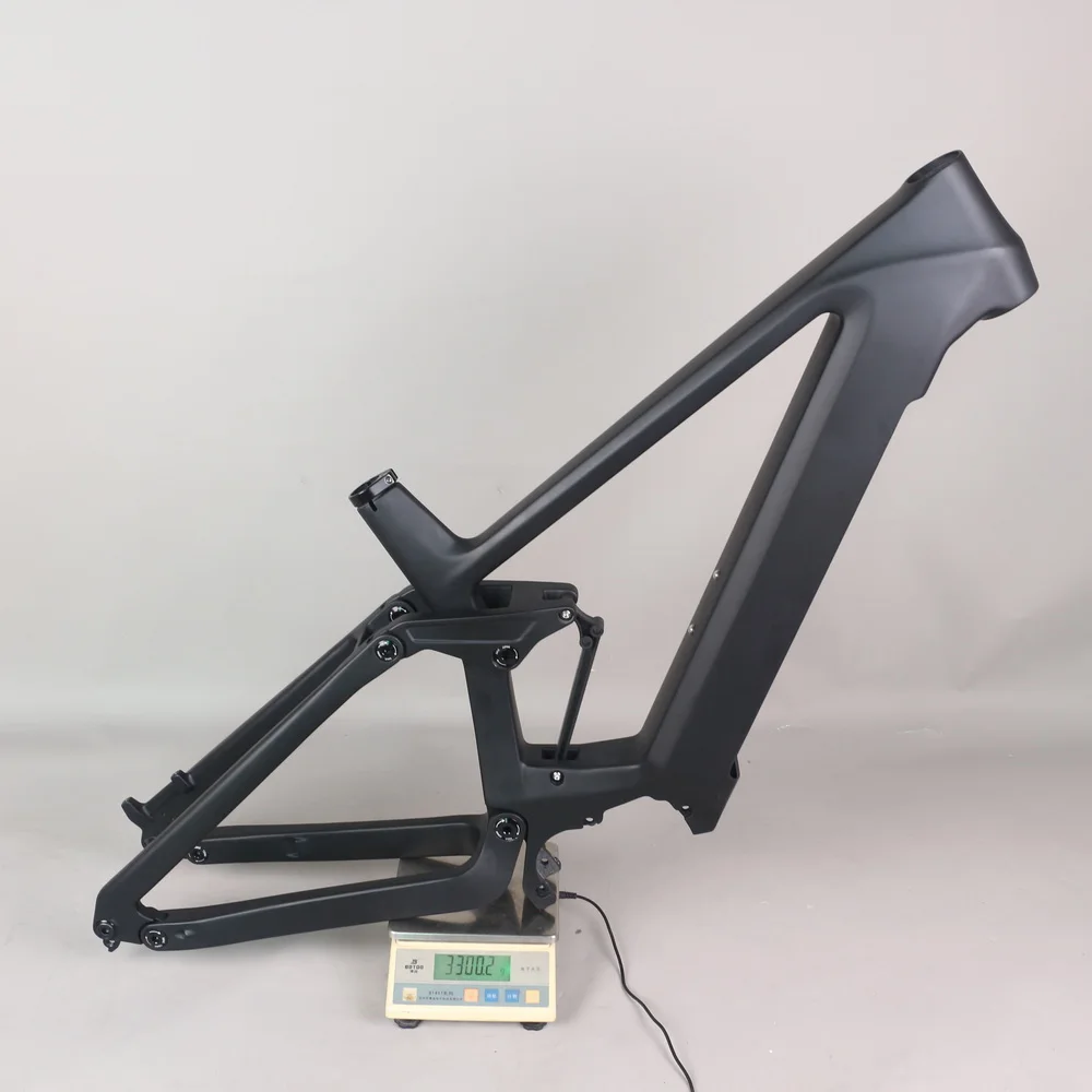 29er Suspension E-MTB Bike Carbon Frame E69 Compatible with Bafang M510 M500 M600 mid motor 250W  include motor and battery