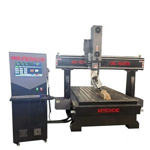 Enrutador CNC de 4 ejes, estatua de espuma de madera, talla 3D con cabezal oscilante, rotación de 180 grados - Product Image 2