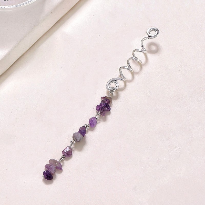 Argent + violet profond (long)