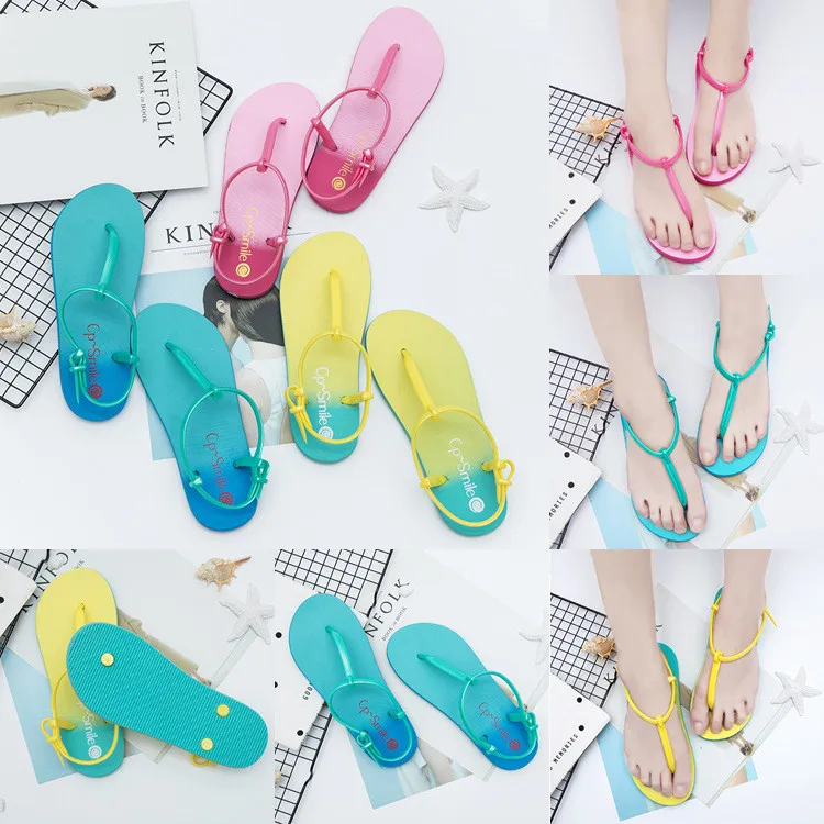 2021 Summer Roman Sandals Slippers Ladies Slides Fashion Casual Beach Shoes Cheap Flat Flip Flops