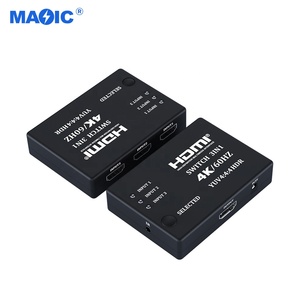 Conmutador HDMI de alta velocidad, divisor HDMI de 4K y 60Hz, 3x1, 3 en 1 salida, UHD con mando a distancia, cable infrarrojo, conmutador HDMI, en stock - Product Image 2