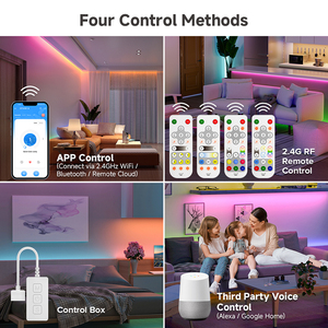 PWM Alexa Google Home BT 2,4 г пульт дистанционного управления FCOB DIM RGB CCT Wifi Rgbww Rgbw ключи RF светодиодный контроллер Диммер - Product Image 5