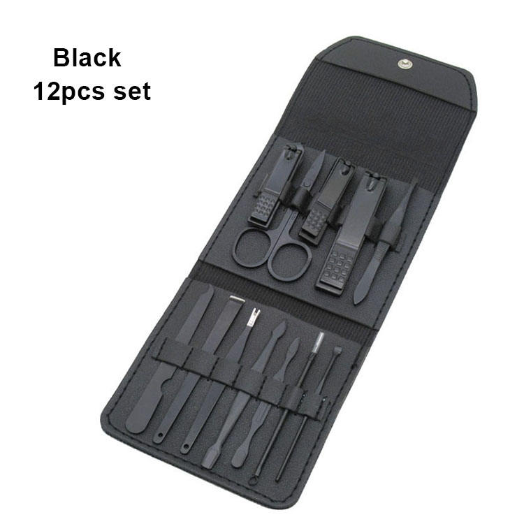 ชุด 12 ชิ้น--สีดำ