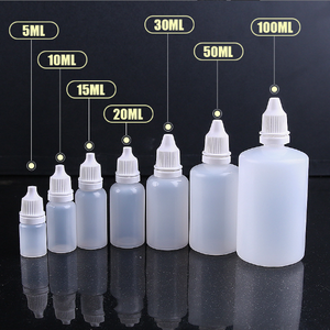 Homay Botella Vacía de Plástico Transparente, Cuentagotas de 5ml, 10ml, 15ml, 20ml - Product Image 5