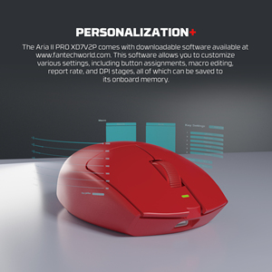 FANTECH Aria11 XD7V2P Gaming <strong>Mouse</strong> Custom Programmable Wireless Bluetooth 3395 Sensor 26000 DPI Professional <strong>Mice</strong> for Gamer - Product Image 5