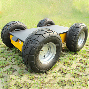 4wd tekerlekli Robot şasi AVT-W10 yüksek hızlı 10 km/s ve büyük yük 100kg Robot şasi - Product Image 5