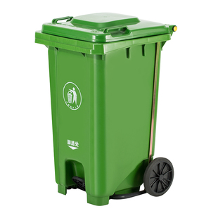 Sokak parkı okul kullanımı geri dönüşüm plastik çöp kovaları HDPE <span class=keywords><strong>120</strong></span> litre çöp kutusu
