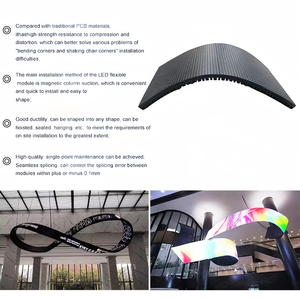 En iyi fiyat P4 P5 P6 P10 P10 küçük Led ekran kapalı şekil kavisli esnek esnek Led ekran üreticisi Oem fabrika - Product Image 4