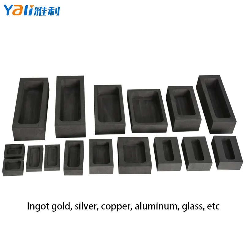 2024 hot sale good quality 100g-15KG Graphite Ingot Mold For Melting Gold Silver Copper Steel Iron Metal Graphite Mold