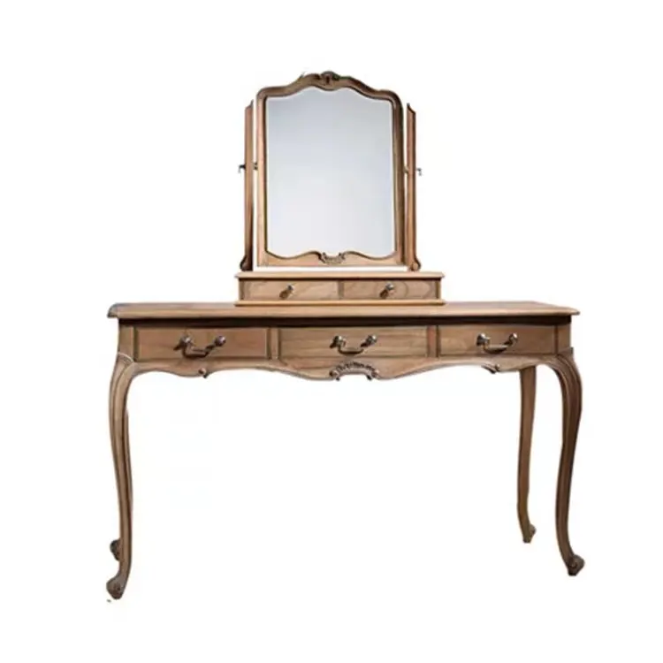 American country high-end fashion senior grey bedroom solid wood dressing table makeup table