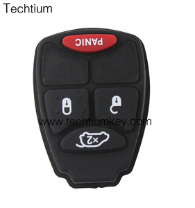 Chrysler Jeep Dodge araba anahtarı kabuk kauçuk düğme ped 4 düğme - Product Image 5