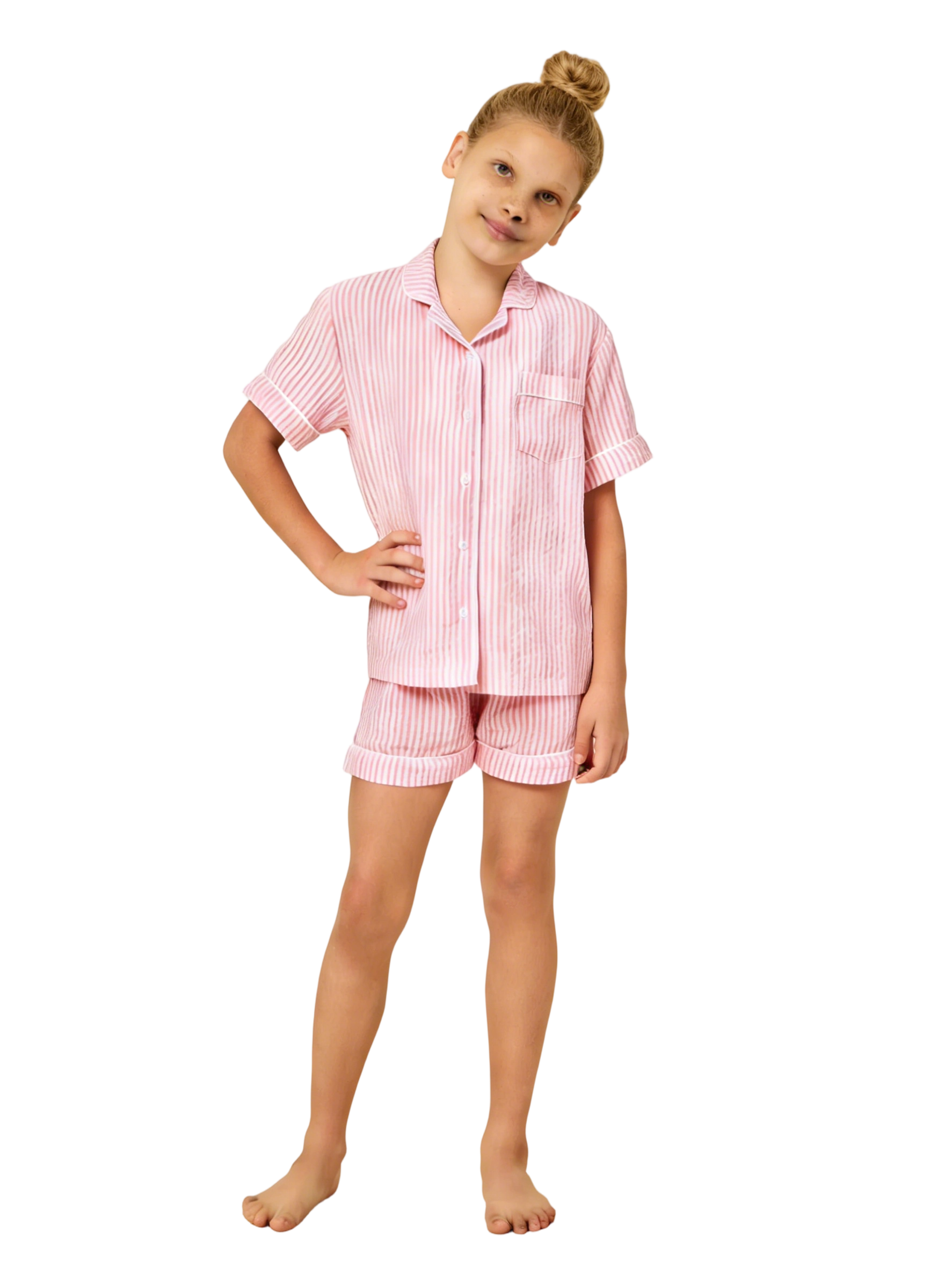 Striscia rosa e bianca