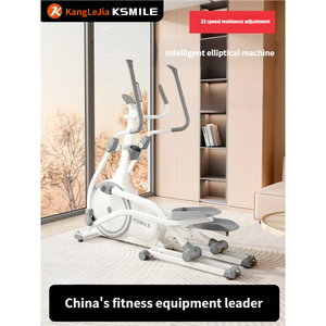 Máy tập thể dục elip gấp gọn màu trắng thiết kế mới năm 2025 với hệ thống phanh từ tính, máy tập thể dục di động - Product Image 2