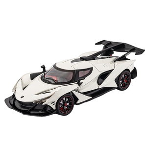 车志1:24阿波llo <span class=keywords><strong>IE</strong></span>声光向后拉压铸玩具汽车合金汽车金属模型儿童玩具