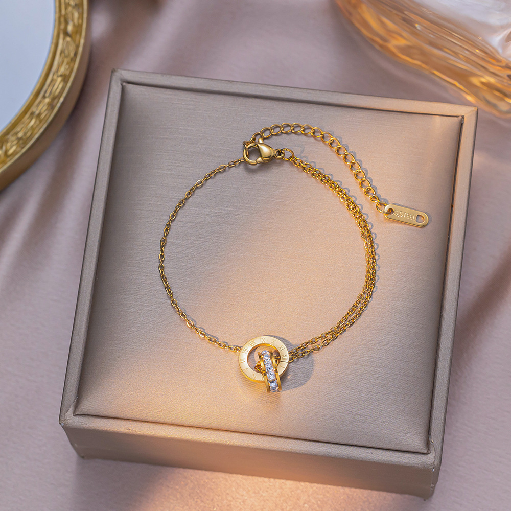 yxc011-rome double ring-gold
