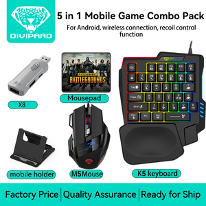 Esports Mechanical Einhand-Tastatur Bunte Hintergrund beleuchtung Single Mixed Game Keyboard Chicken Eating Mobile Game Computer - Product Image 3