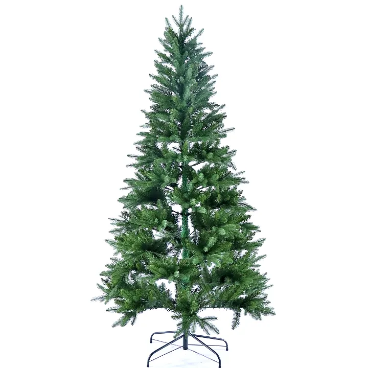 Genuino 7F alto verde árbol de Navidad decoración 210Cm Pvc + Pe mezcla de pino árbol al por mayor Noel árbol hogar decorar para el Año Nuevo