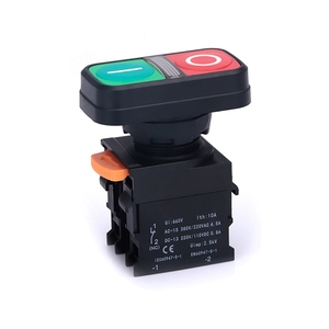Electric 22mm 15A Green and Red Double-ended <strong>Button</strong> <strong>Multi</strong> 2 Way <strong>Push</strong> <strong>Button</strong> <strong>Switch</strong> Momentary - Product Image 5