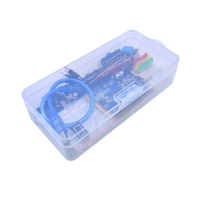 Kit de inicio para Arduino Uno R3 Breadboard Kit básico de aprendizaje simple, sonido/nivel de agua/humedad/detección de distancia, control LED