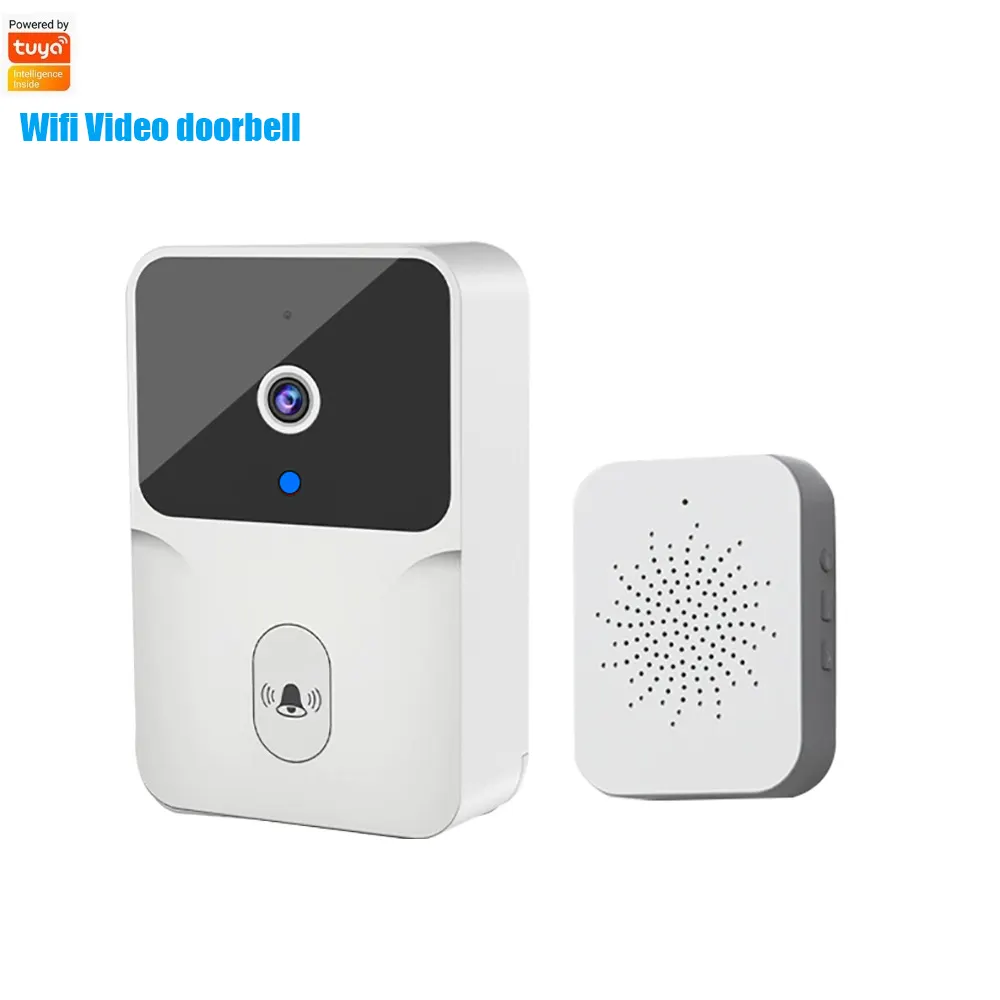 Tuya Smart Wifi Video Timbre Inalámbrico WiFi Cámara para el hogar Monitor Intercomunicador Audio bidireccional Visión nocturna Teléfono de la puerta