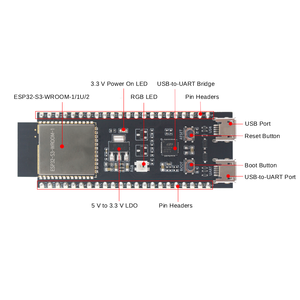 ESP-32S esp32-s3-devkitc-1 geliştirme kurulu ESP32 modülü ESP-WROOM-32 ESP32 WROOM ESP32 - Product Image 2