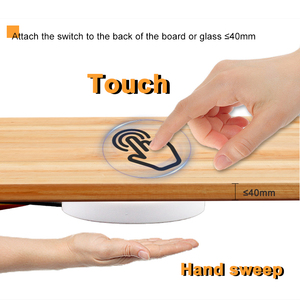 DC12/24V 5A bordo di legno tre colori sensore di spazzata a mano per armadio armadio nascosto sensore Touch con dimmer per legno di vetro - Product Image 5