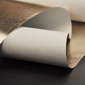 חדש עיצוב MYWIND Wallcovering בעבודת יד זהב רדיד מתכתי טפט זהב עלה כיסויי קיר