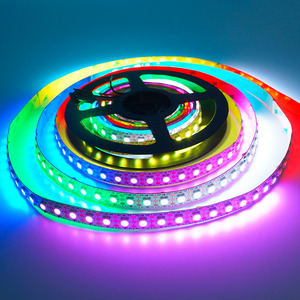 SK6812 DC5V RGB IC piksel ışığı 96LEDS/S çift sinyal doğrusal adresli LED piksel şerit - Product Image 1