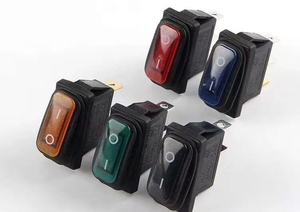 6A 10A 16A 20A yuvarlak kare büyük rocker güç anahtarı CQC tüv CE ROHS sertifikası ile kırmızı yeşil düğme ile - Product Image 5