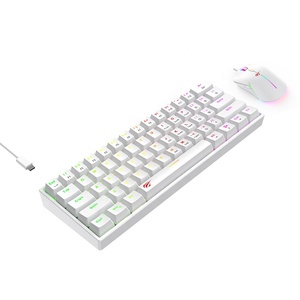 KB867Cm-teclado blanco Havit de 61 teclas para videojuegos, ratón, Combos mecánicos con cable Rgb para ordenador de escritorio, Teclado mecánico y Mous - Product Image 4