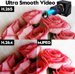 ELP 4K HD MI fotocamera IMX415 H.265 USB usd MI uscita simultanea USB Webcam con 2.8-12mm manuale obiettivo Zoom ottico per microscopio - Product Image 4