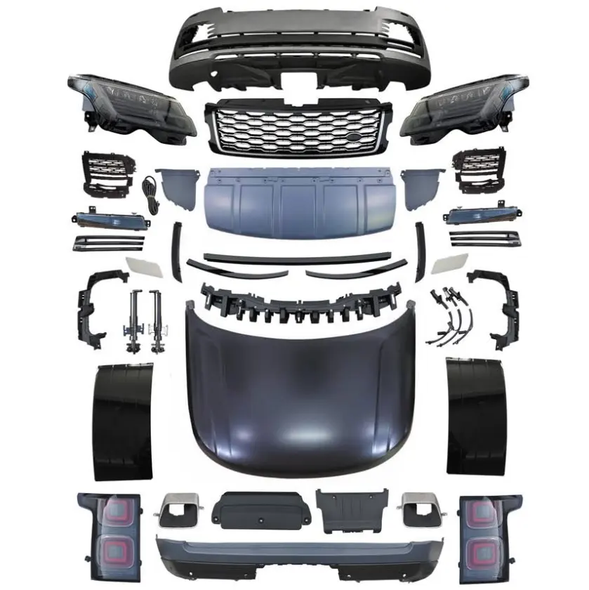 OEM หัวโคมไฟไฟท้าย,Bonnet,ด้านหน้าและด้านหลังกันชนFacelift Body KitสําหรับLand Range Rover Vogue 2013-2017 ถึง 2018-2022