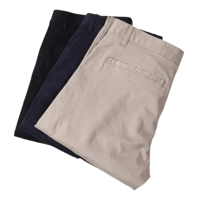 Pantaloni Chino Slim da uomo in cotone elasticizzato da uomo in cotone elasticizzato personalizzato