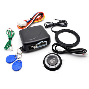 Car <strong>Start</strong> Stop <strong>Button</strong> with RFID Engine Lock Ignition Starter Keyless Entry System <strong>Push</strong> <strong>Button</strong> Engine with Hidden Lock - Product Image 1
