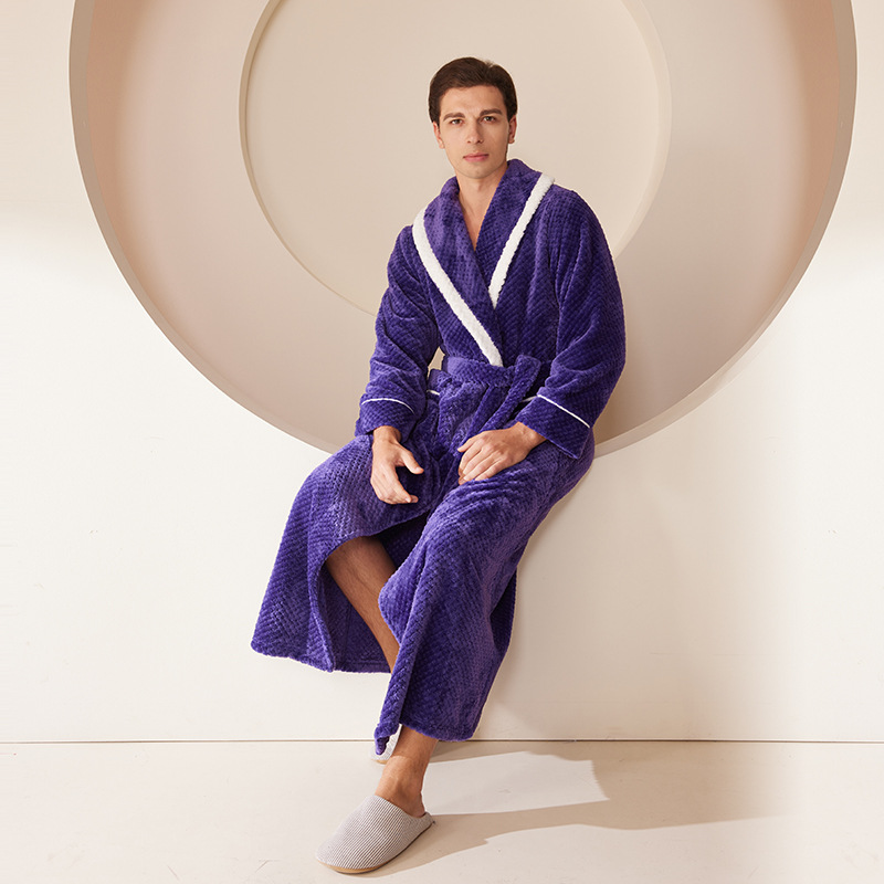 Peignoir homme-violet